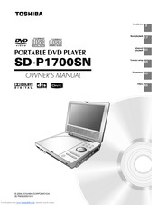 Toshiba P1700 - SD DVD Player Owner's Manual