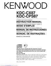 Kenwood eXcelon KDC-CX87 Instruction Manual