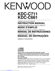 Kenwood KDC-C711 Instruction Manual
