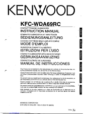 Kenwood KFC-WDA69RC Instruction Manual