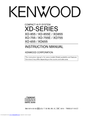 Kenwood XD-655 Instruction Manual