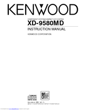 Kenwood XD-9580MD Instruction Manual