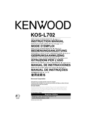 Kenwood KOS-L702 Instruction Manual