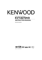 Kenwood KVT-827DVD Instruction Manual