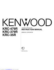 Kenwood KRC-479R Instruction Manual