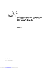 3Com OfficeConnect 3C100XF Cli User's Manual