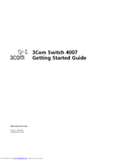 3Com 3CGBIC97 - Switch 4007 70km Gigabit Enet Gbic Getting Started Manual