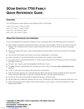 3Com 3C16897 Quick Reference Manual