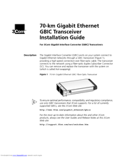 3Com 3CGBIC91 Installation Manual