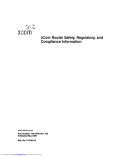 3Com Router 5640 Supplementary Manual