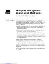 3Com CoreBuilder 9000 Enterprise Management Engine Quick Start Manual