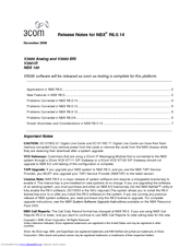 3Com NBX 100 Release Note