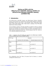3Com OfficeConnect 3C855 Setting Up