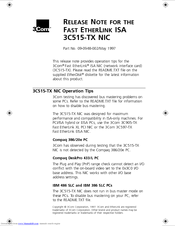 3Com Fast EtherLink 3C515-TX Release Note