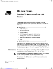 3Com 3C433279A Release Note