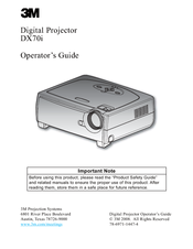3M DX70i Operator's Manual