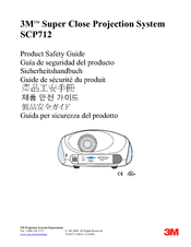 3M SCP712 - Super Close Projection System XGA DLP Projector Product Safety Manual