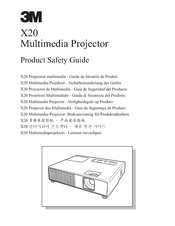 3M Digital Projector X20 Product Safety Manual