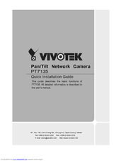 Vivotek 4X-PT7135 Quick Installation Manual