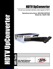ADS Technologies HDUP-1500 Operating Instructions Manual