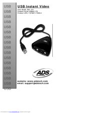 ADS Technologies USBAV-170 User Manual