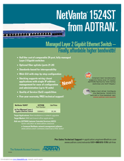ADTRAN NetVanta 1224ST PoE Features