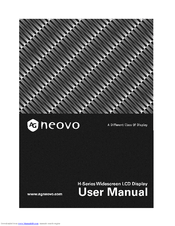 AG Neovo H-W19 User Manual