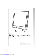 AG Neovo K-19 User Manual