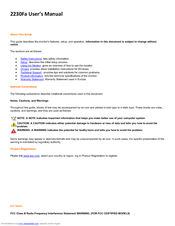 AOC 2230Fa User Manual