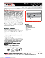 Apw Wyott HFWS-2 Specifications