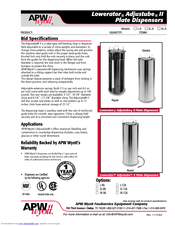 APW Wyott L-9A Specifications