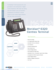 Aastra Meridian 6320 Specifications