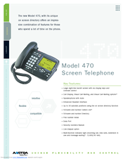 Aastra PT-470 Specifications