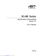 Abit IG-80 Series User Manual