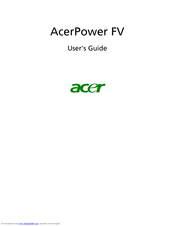 Acer AcerPower FV User Manual