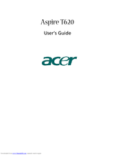 Acer Aspire T620 User Manual
