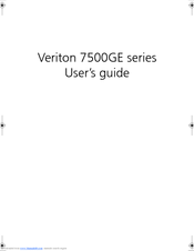 Acer Veriton 7500GE Series User Manual