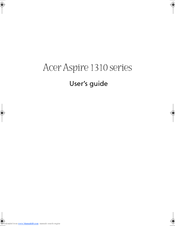 Acer Aspire 1313 User Manual