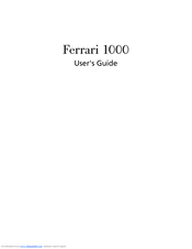 Acer Ferrari 1004 User Manual