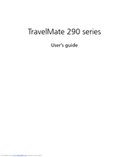 Acer TravelMate 292 User Manual