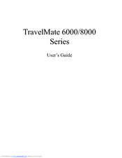 Acer TravelMate 6000 User Manual
