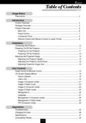 Acer PD721 User Manual