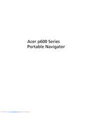 Acer p600 Series User Manual