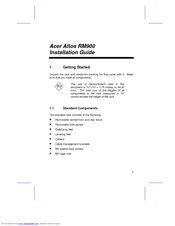 Acer Altos RM900 Installation Manual