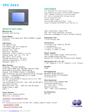 Acnodes FPC 8084 Specifications