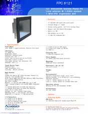 Acnodes FPC 8121 Specifications