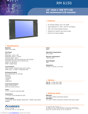 Acnodes RM 6150 Specifications