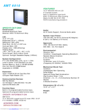 Acnodes AMT 6010 Specifications