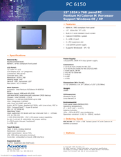 Acnodes FPC 6150 Specifications