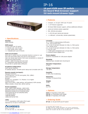 Acnodes IP-16 Specifications